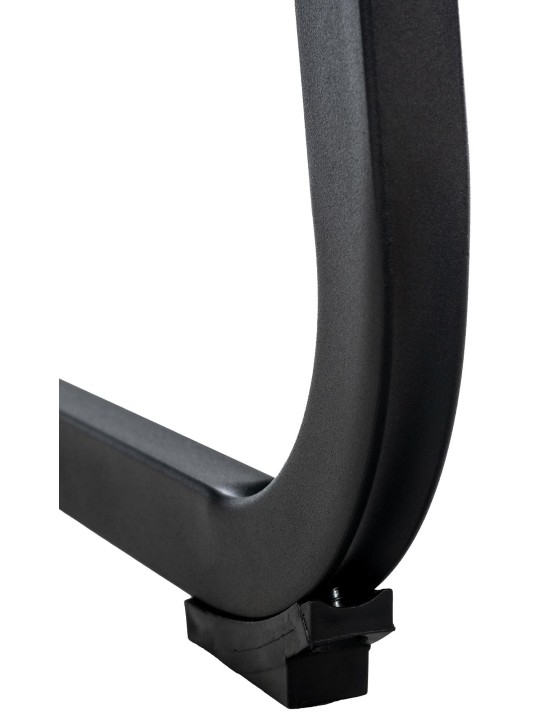 Vermont fluwelen eetkamerstoel, zwart