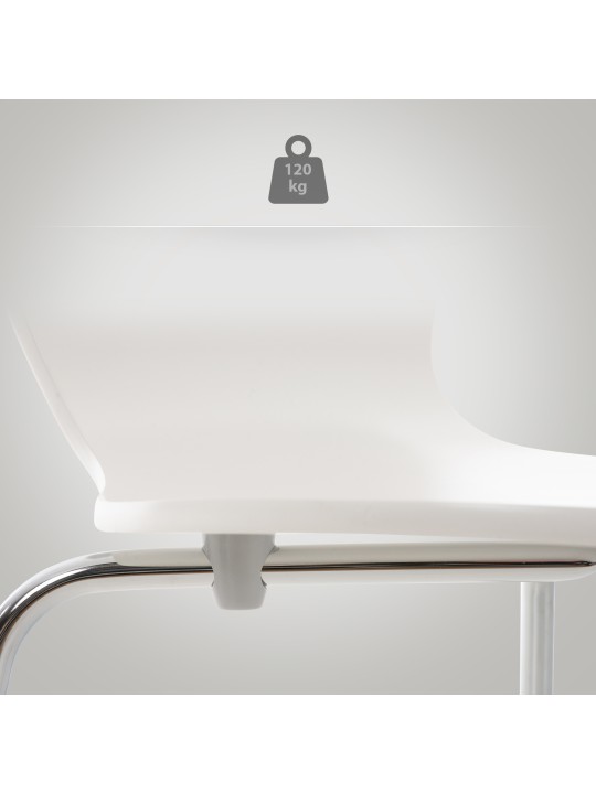 Bezoekersstoel Calisto, wit