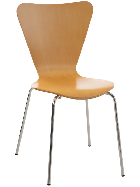 Bezoekersstoel Calisto, naturel