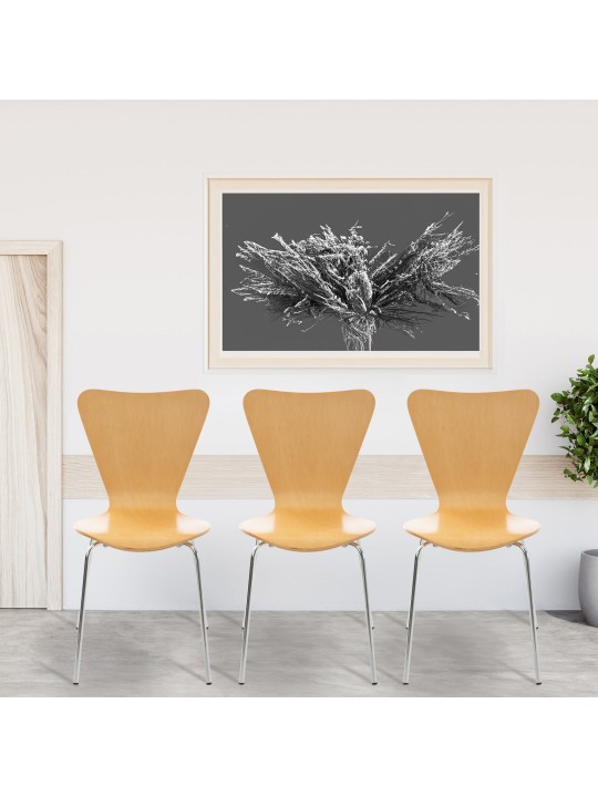 Bezoekersstoel Calisto, naturel