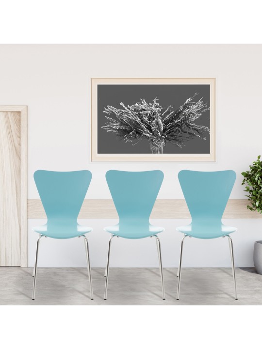 Bezoekersstoel Calisto, lichtblauw Bezoekersstoel Calisto, lichtblauw