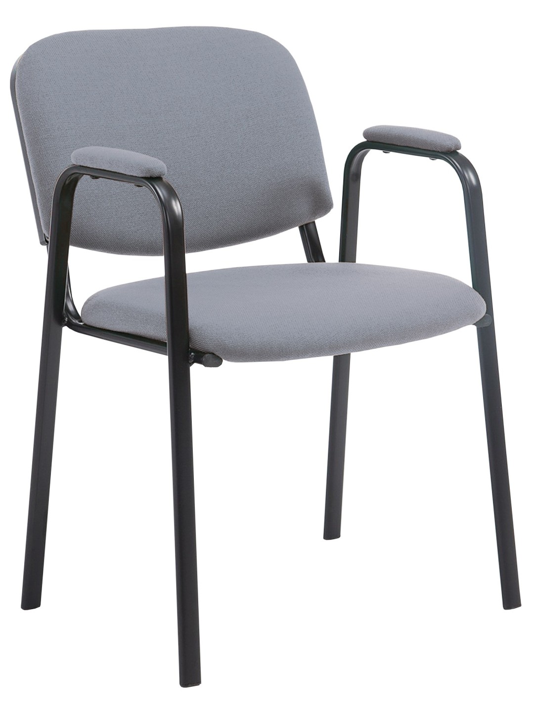 Bezoekersstoel Ken PRO stof, grijs