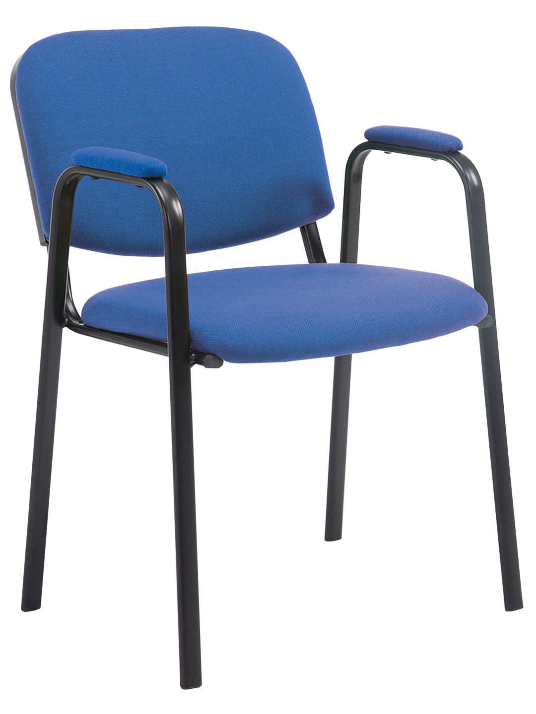 Bezoekersstoel Ken PRO stof, blauw
