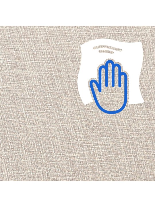 Schommelstoel Morelia stof walnoot, crème