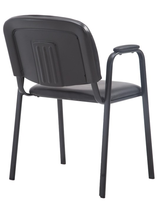 Bezoekersstoel Ken PRO kunstleer, zwart Bezoekersstoel Ken PRO kunstleer, zwart