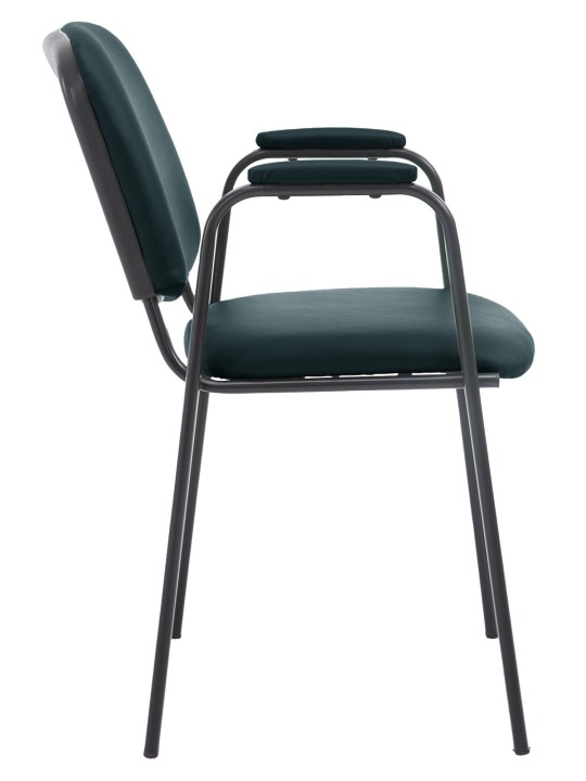 Bezoekersstoel Ken PRO kunstleer, zwart Bezoekersstoel Ken PRO kunstleer, zwart