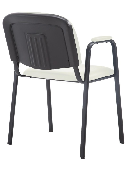 Bezoekersstoel Ken PRO kunstleer, crème Bezoekersstoel Ken PRO kunstleer, crème