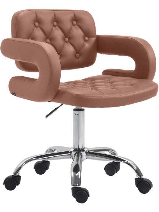 Werkkruk Dublin kunstleer, cognac Werkkruk Dublin kunstleer, cognac