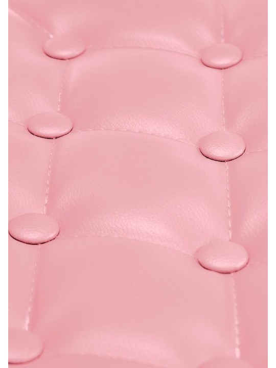 Ligstoel Dublin kunstleer, roze