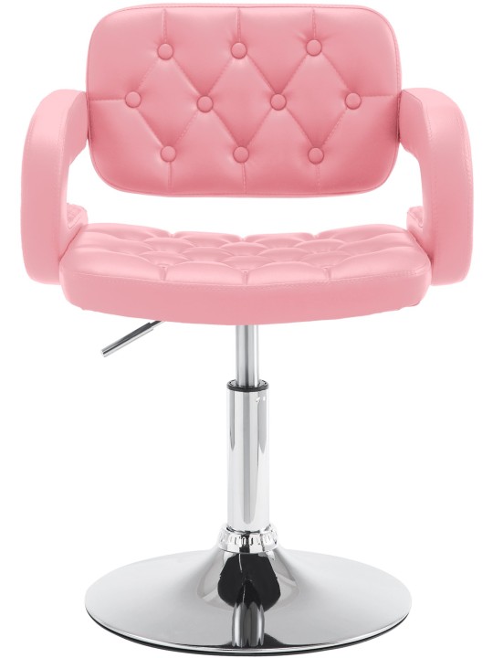 Ligstoel Dublin kunstleer, roze