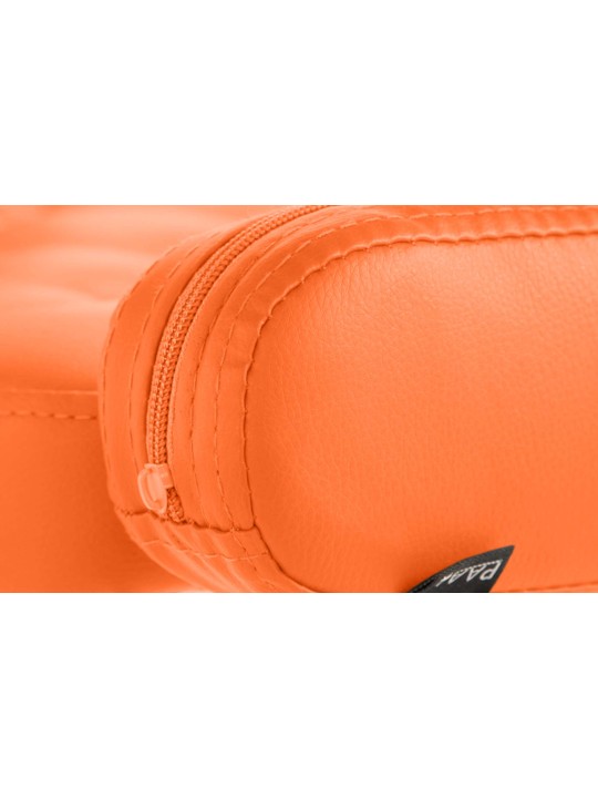 Ligstoel Dublin kunstleer, oranje