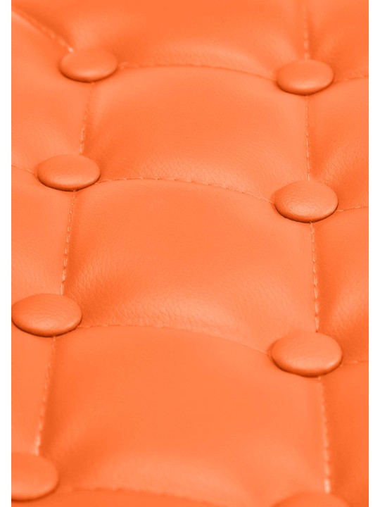 Ligstoel Dublin kunstleer, oranje