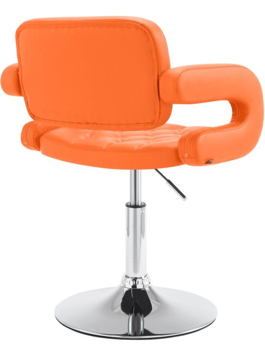 Ligstoel Dublin kunstleer, oranje