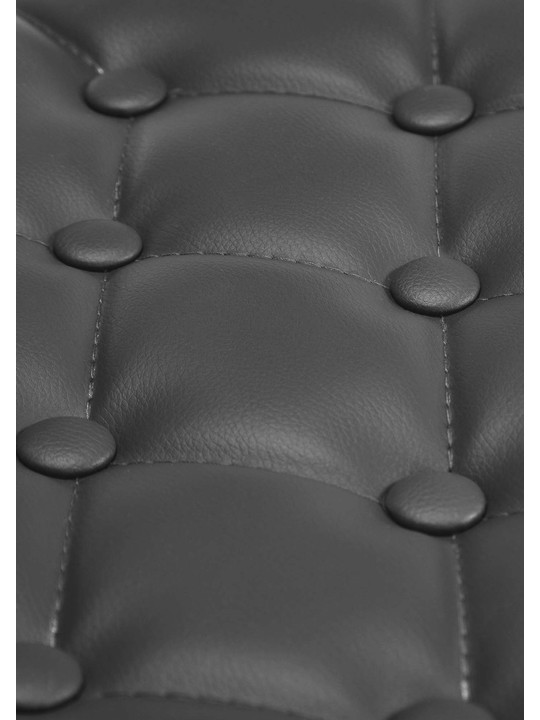 Ligstoel Dublin kunstleer, zwart