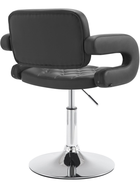 Ligstoel Dublin kunstleer, zwart