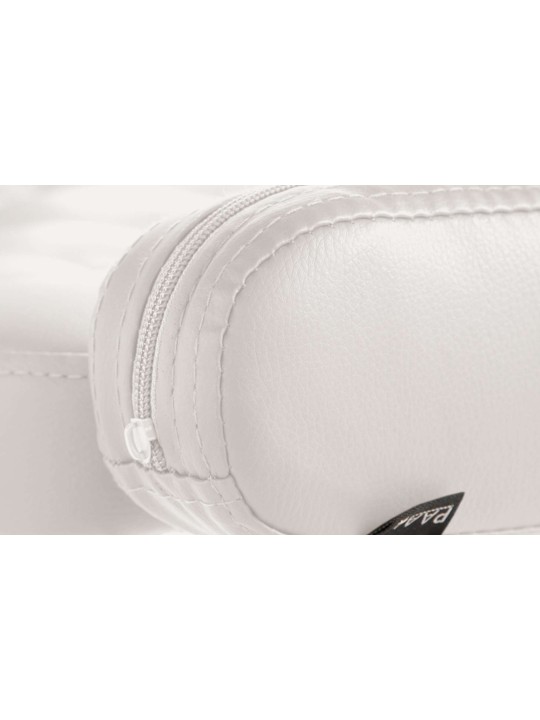 Ligstoel Dublin kunstleer, wit