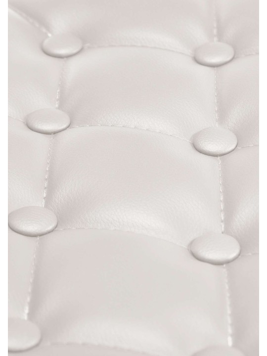 Ligstoel Dublin kunstleer, wit