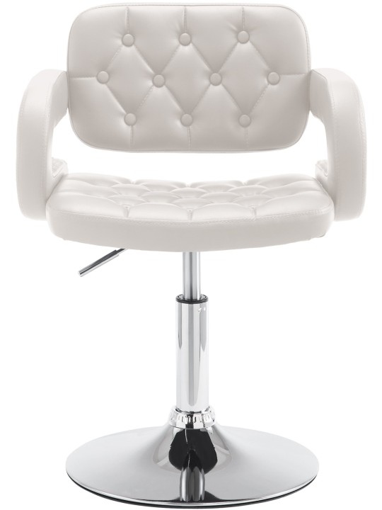 Ligstoel Dublin kunstleer, wit