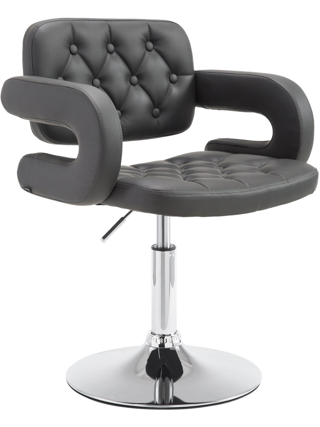 Ligstoel Dublin kunstleer, grijs