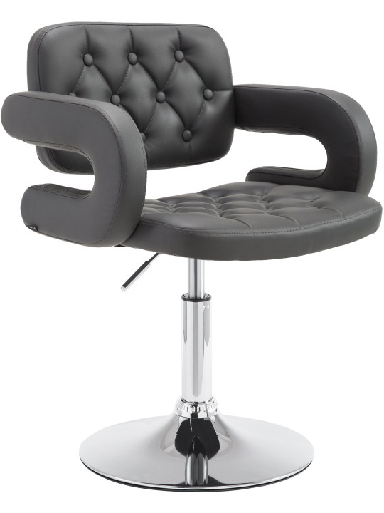 Ligstoel Dublin kunstleer, grijs