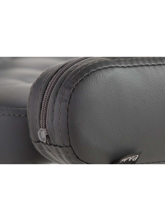 Ligstoel Dublin kunstleer, grijs