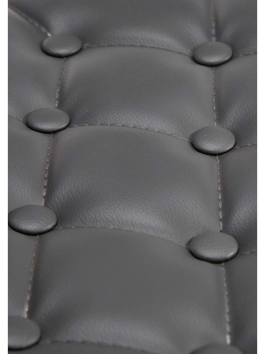 Ligstoel Dublin kunstleer, grijs