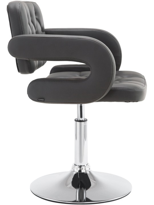 Ligstoel Dublin kunstleer, grijs