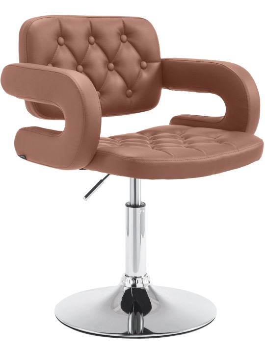 Ligstoel Dublin kunstleer, cognac