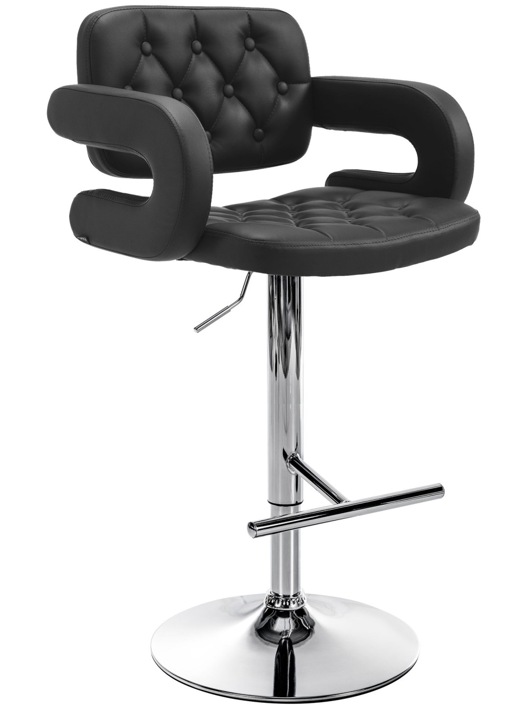 Barkruk Dublin C, zwart