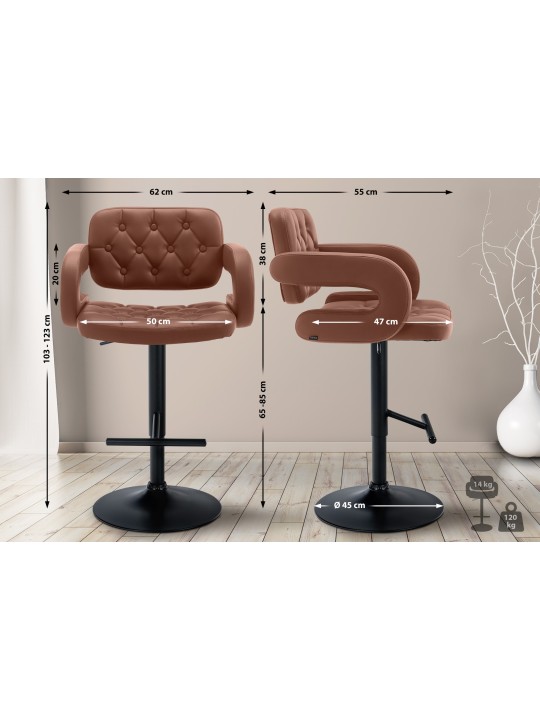 Barkruk Dublin, cognac