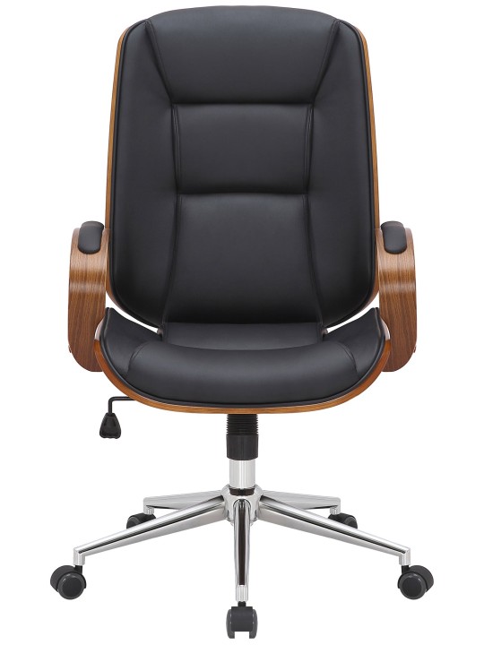 Bureaustoel Yankton, walnoot/zwart