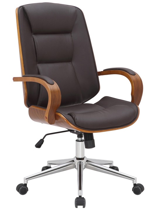 Bureaustoel Yankton, walnoot/bruin