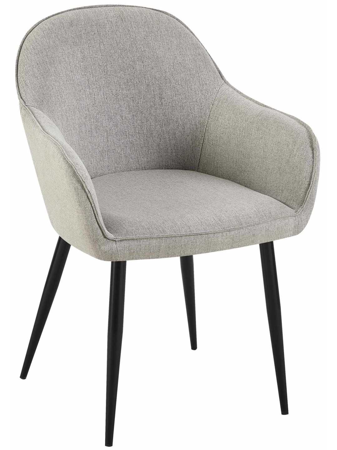 Eetkamerstoel Boise stof, grijs