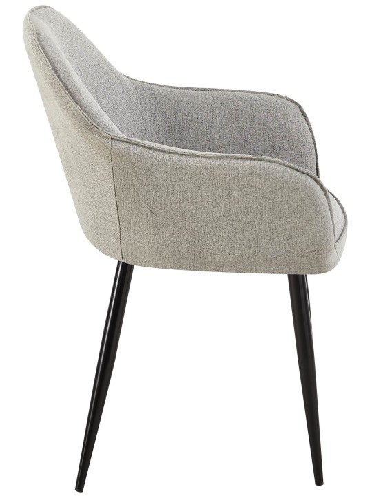 Eetkamerstoel Boise stof, grijs