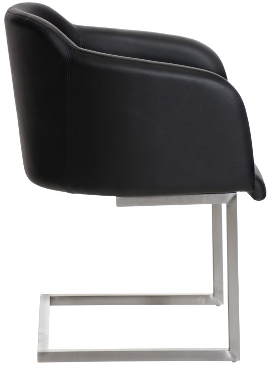 Bezoekersstoel Magnus, zwart