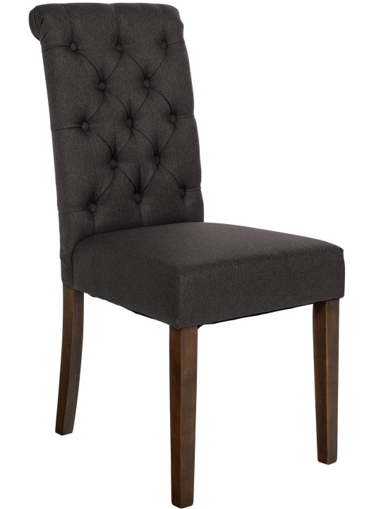 Eetkamerstoel Lisburn stof, zwart Eetkamerstoel Lisburn stof, zwart