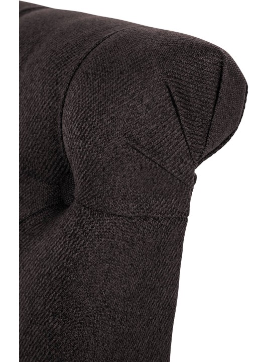 Eetkamerstoel Lisburn stof, zwart Eetkamerstoel Lisburn stof, zwart