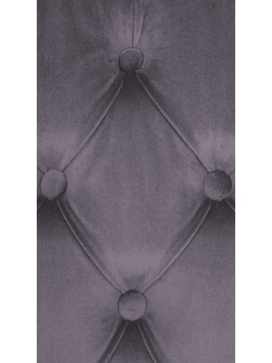 Eetkamerstoel Lisburn fluweel, donkergrijs