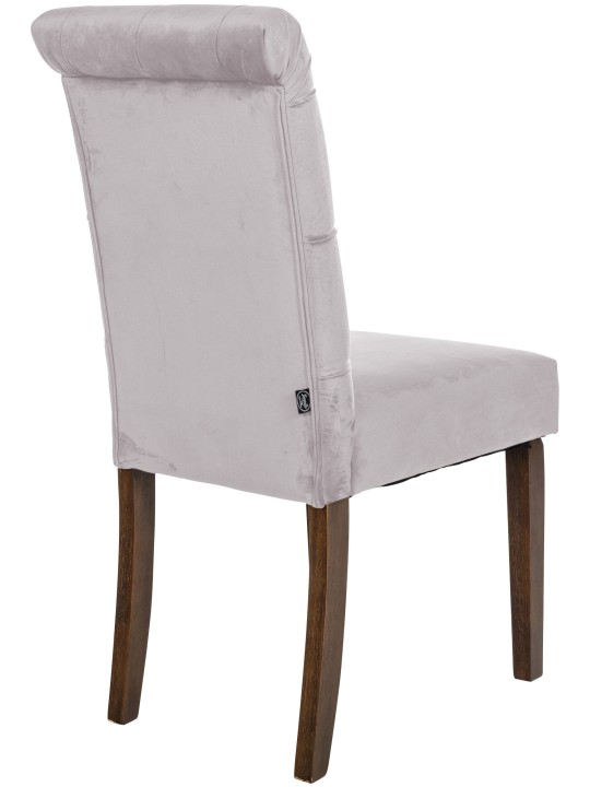 Eetkamerstoel Lisburn fluweel, grijs