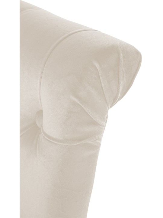 Eetkamerstoel Lisburn fluweel, crème Eetkamerstoel Lisburn fluweel, crème