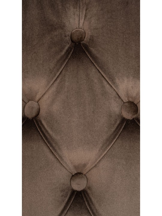 Eetkamerstoel Lisburn fluweel, bruin