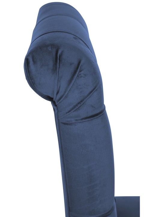 Eetkamerstoel Lisburn fluweel, blauw