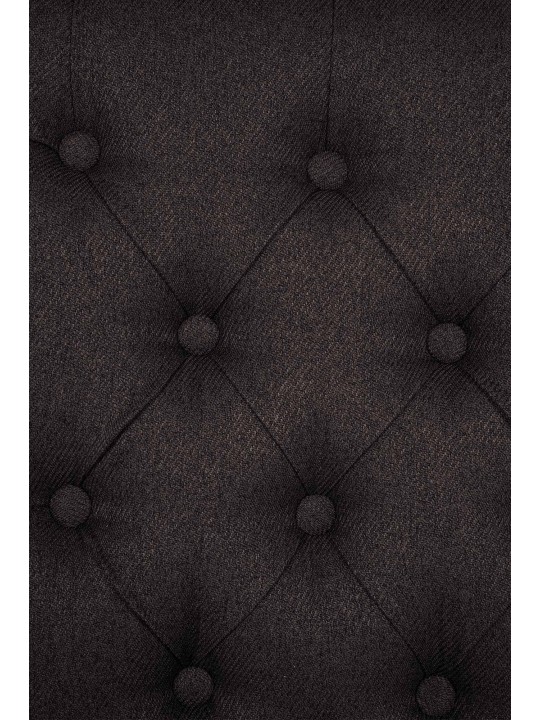 Set van 2 eetkamerstoelen Lisburn stof, zwart