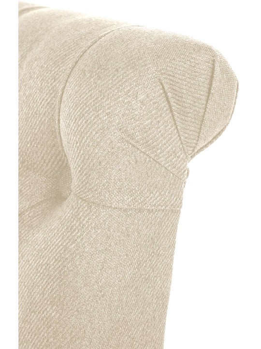 Set van 2 eetkamerstoelen Lisburn stof, crème