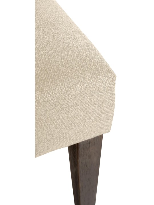 Set van 2 eetkamerstoelen Lisburn stof, crème