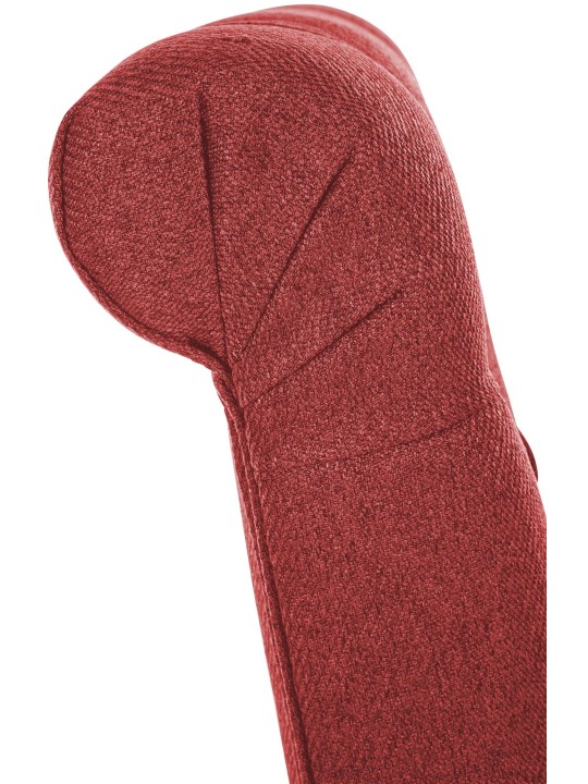 Set van 2 eetkamerstoelen Lisburn stof, rood