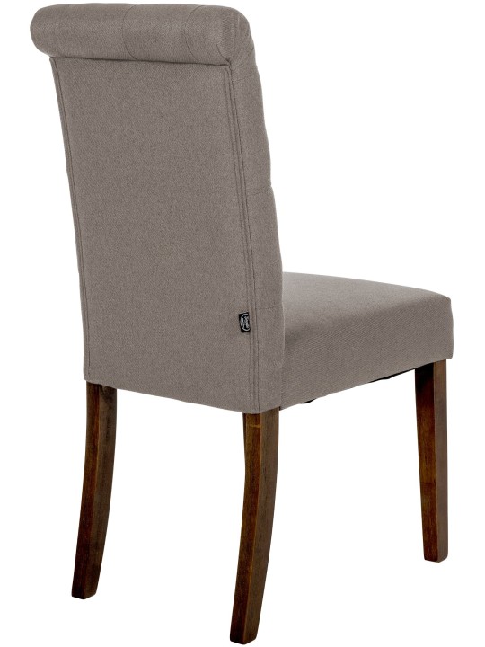 Set van 2 eetkamerstoelen Lisburn stof, taupe
