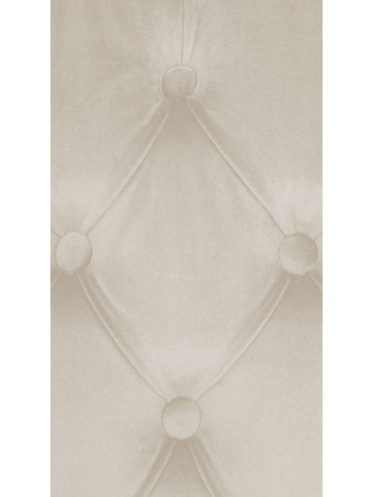 Set van 2 eetkamerstoelen Lisburn fluweel, crème