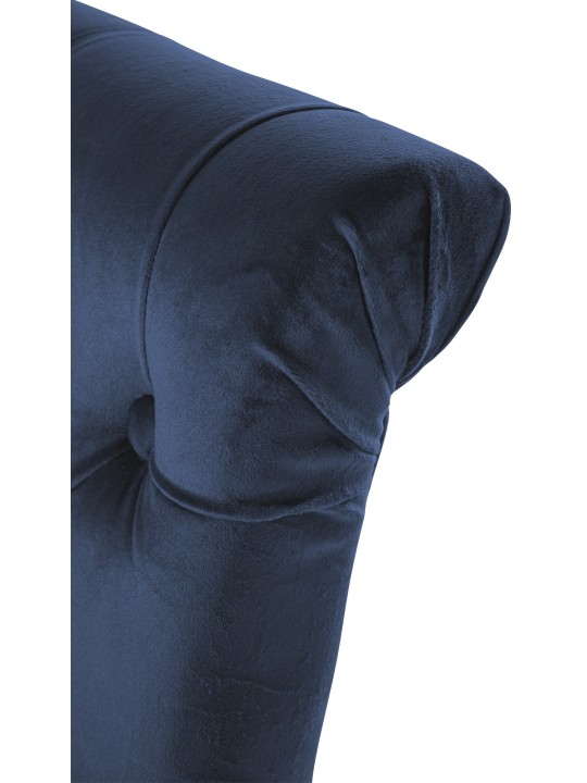 Set van 2 eetkamerstoelen Lisburn fluweel, blauw