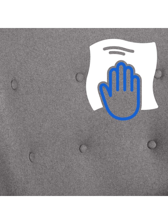 Stoel Sanka stof, grijs